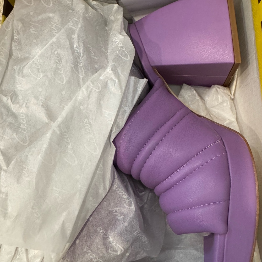 Sam Edelman Purple Quilted Women's block Shoes